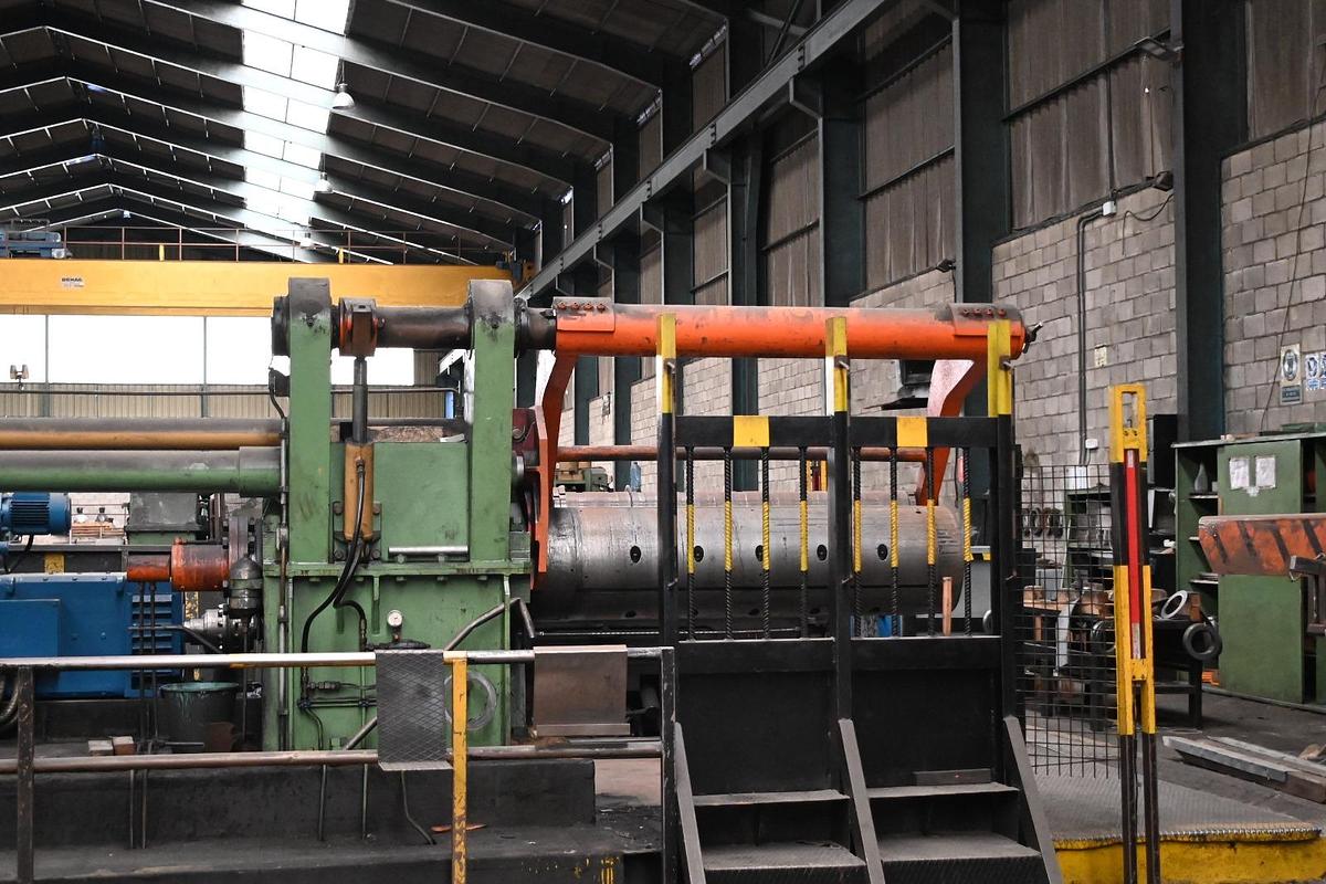 Used BONAK 1550mm x 8mm Slitting Line #0487