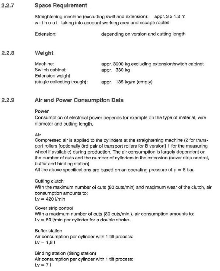 Used  WAFIOS RBK41 Wire Straightening Machine #0482