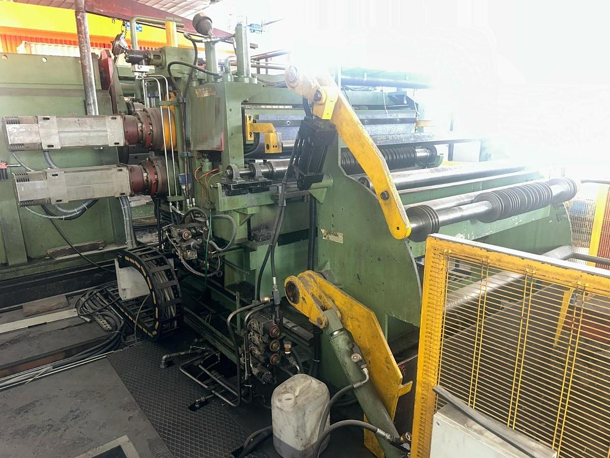 Used  F&P 1250mm x .2-1.8mm / 15ton Slitting Line for sale (Used)