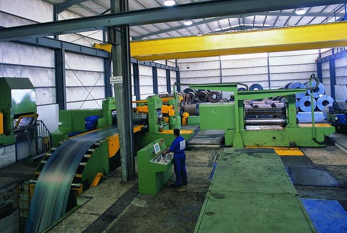 New  F&P Slitting Line, 2050x6mm - 32ton - 120m/min. #0019
