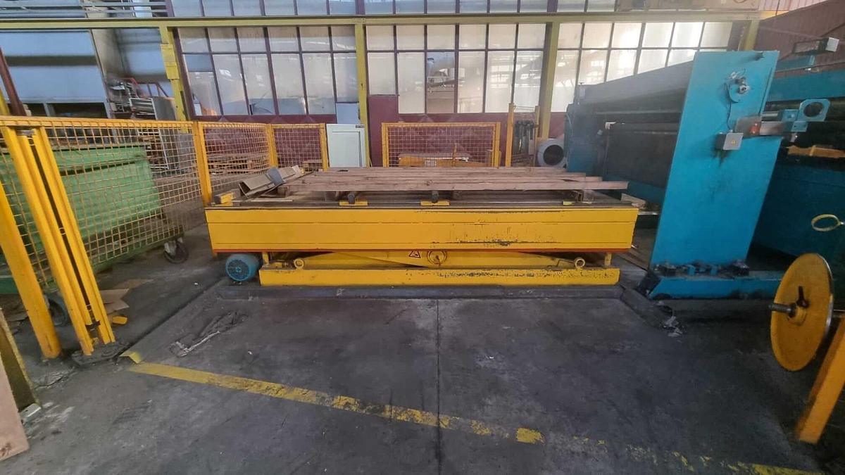 Used  BELGIUS 1500x1.5/2mm Multi-Blanking Line #4921