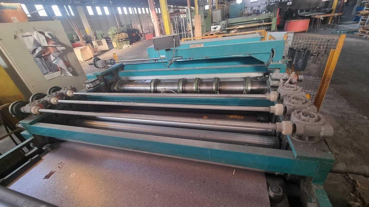 Used  BELGIUS 1500x1.5/2mm Multi-Blanking Line #4921