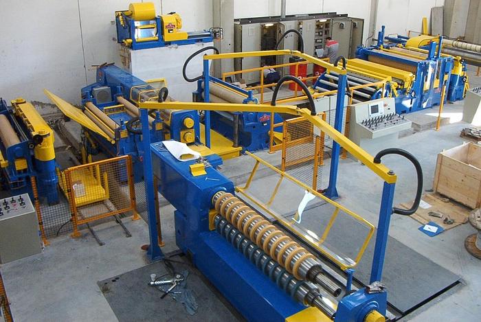 New  F&P 2200mm x .15-3.0mm Aluminium Slitting Line #0021