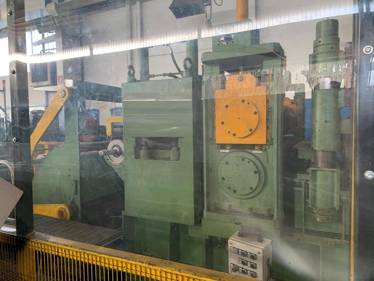 Used  F&P 1250mm x .2-1.8mm / 15ton Slitting Line for sale (Used)