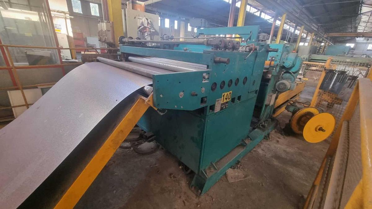 Used  BELGIUS 1500x1.5/2mm Multi-Blanking Line #4921