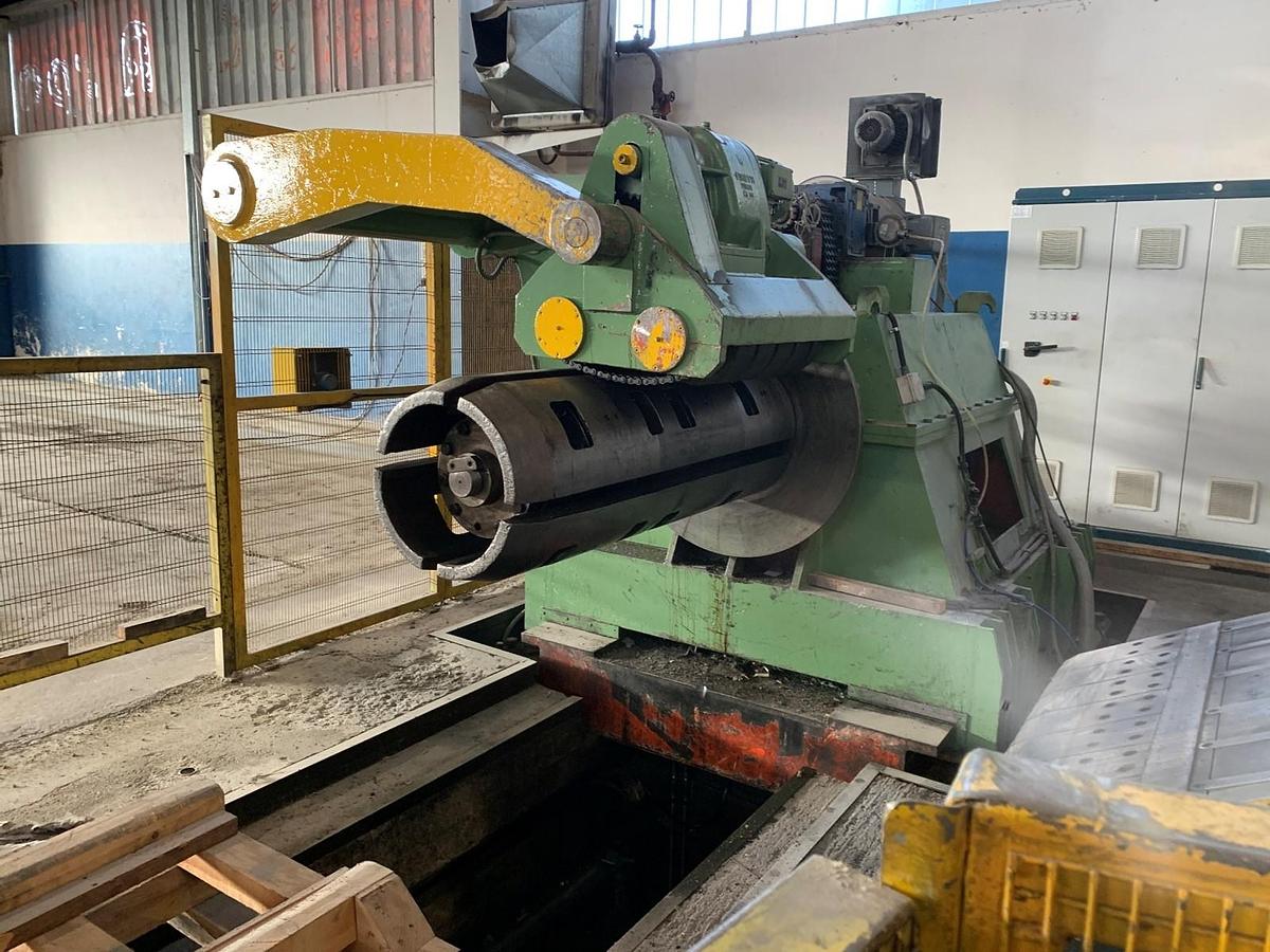 Used  F&P 1250mm x .2-1.8mm / 15ton Slitting Line for sale (Used)