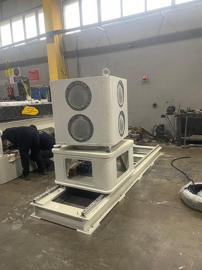 New  F&P 2000x4mm Slitting Line being built #0074