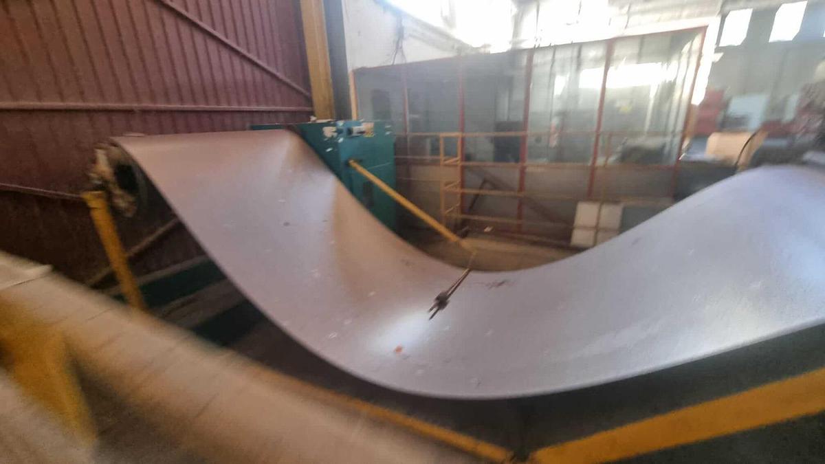 Used  BELGIUS 1500x1.5/2mm Multi-Blanking Line #4921