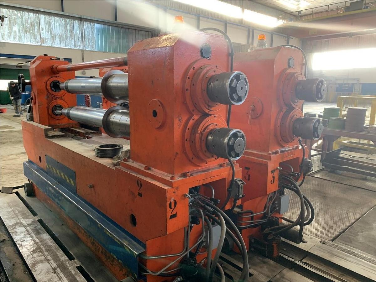 Used  F&P 1250mm x .2-1.8mm / 15ton Slitting Line for sale (Used)
