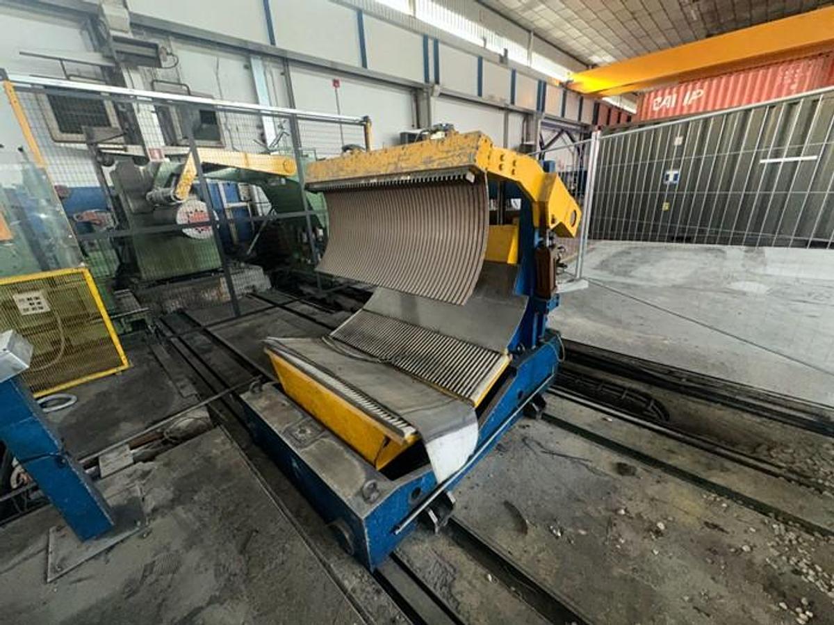 Used  F&P 1250mm x .2-1.8mm / 15ton Slitting Line for sale (Used)