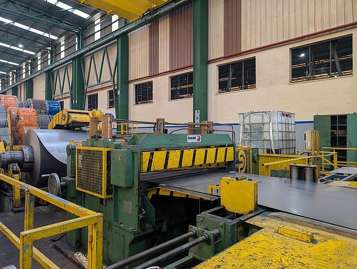 Used FAGOR-PROIN 1550x4mm Slitting Line #0214