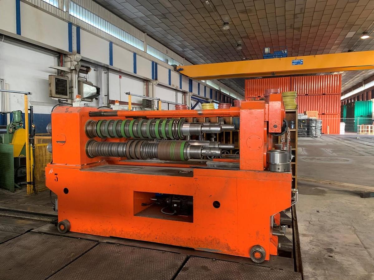 Used  F&P 1250mm x .2-1.8mm / 15ton Slitting Line for sale (Used)