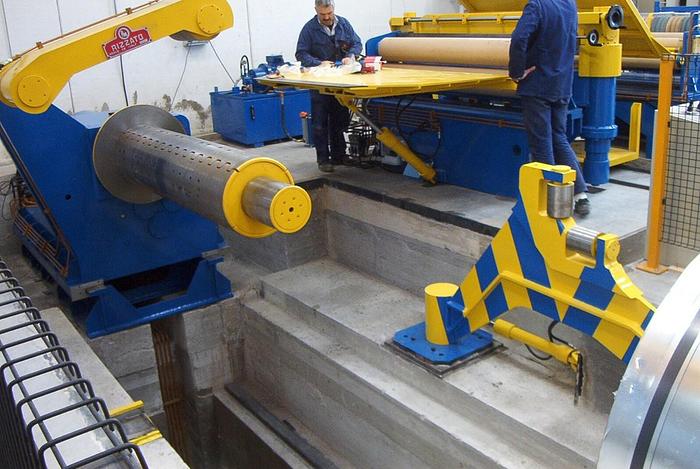 New  F&P 2200mm x .15-3.0mm Aluminium Slitting Line #0021