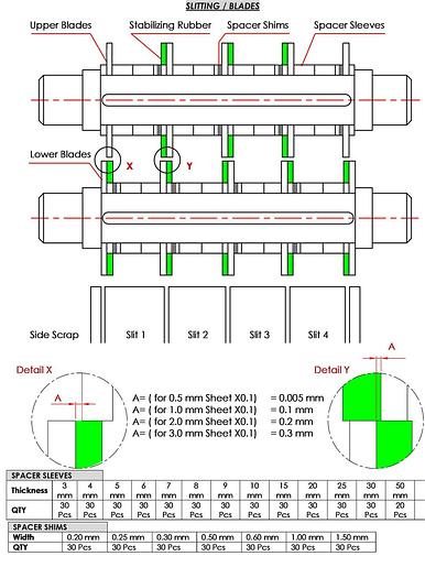 New F&P + Other 1500x2mm Simple Slitting Line #4905