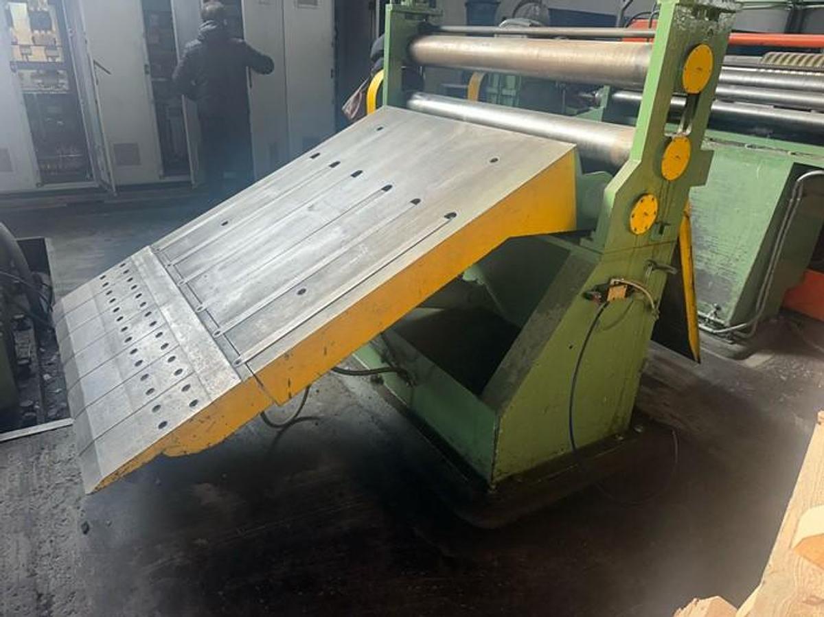 Used  F&P 1250mm x .2-1.8mm / 15ton Slitting Line for sale (Used)