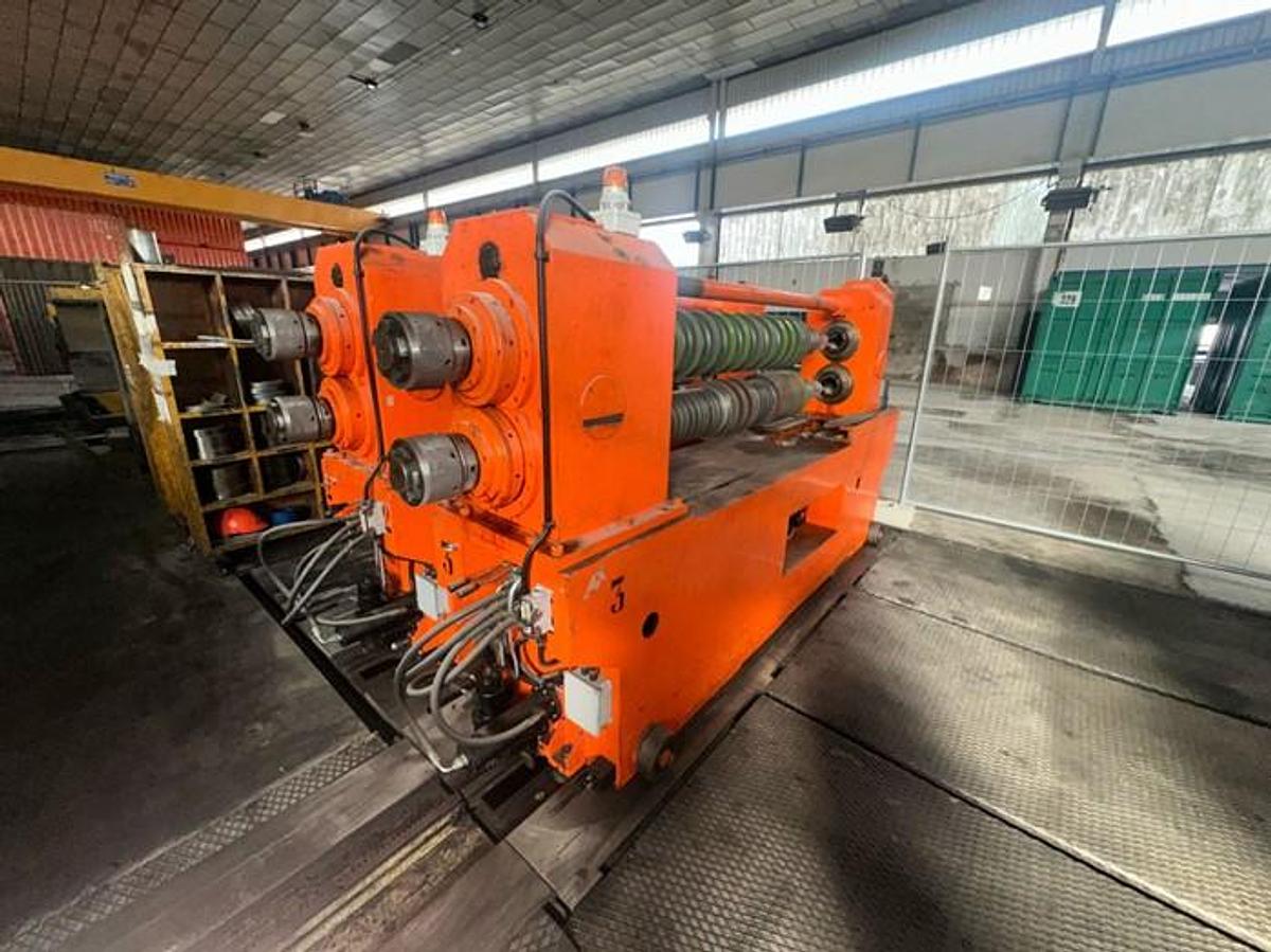 Used  F&P 1250mm x .2-1.8mm / 15ton Slitting Line for sale (Used)