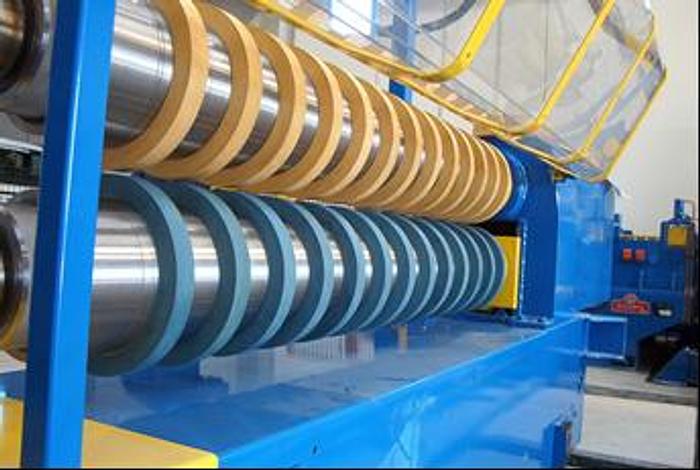 New  F&P 2200mm x .15-3.0mm Aluminium Slitting Line #0021
