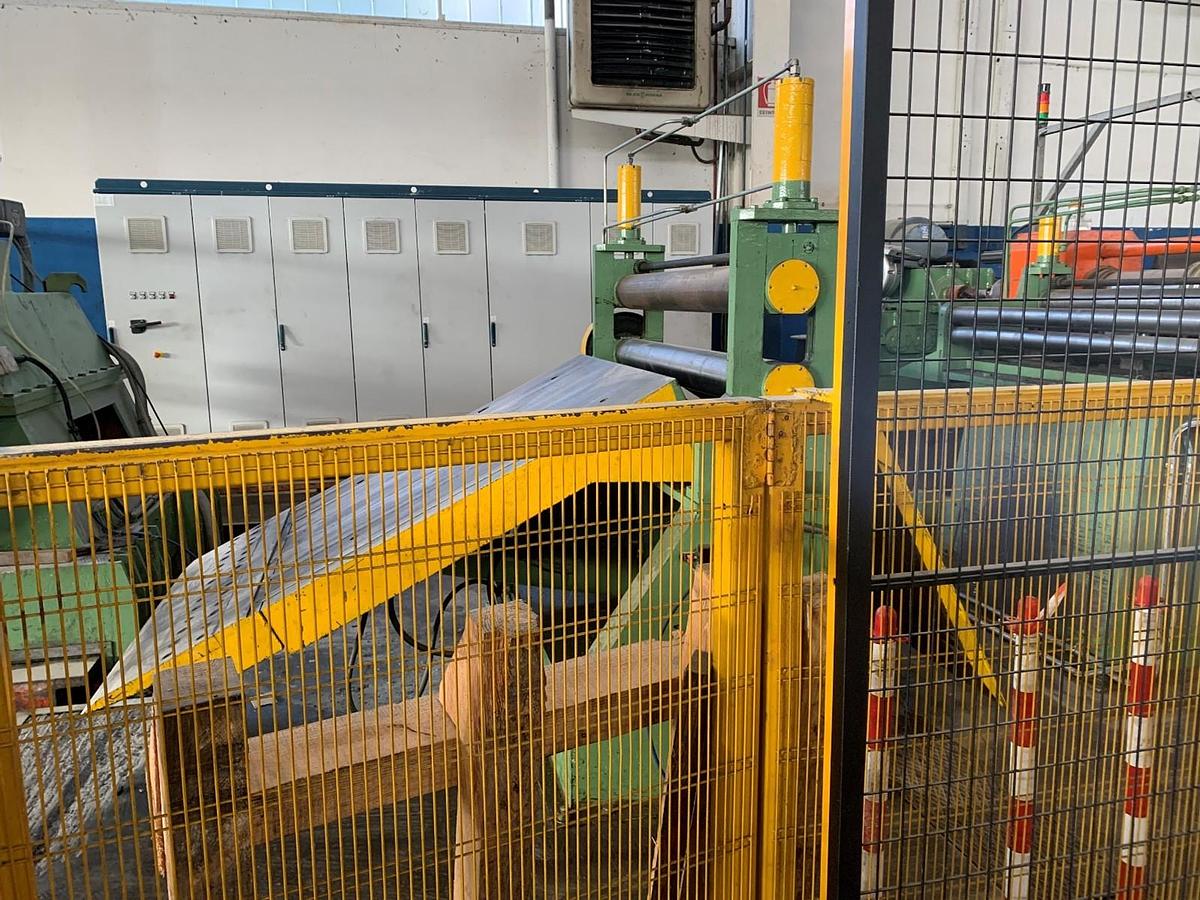 Used  F&P 1250mm x .2-1.8mm / 15ton Slitting Line for sale (Used)