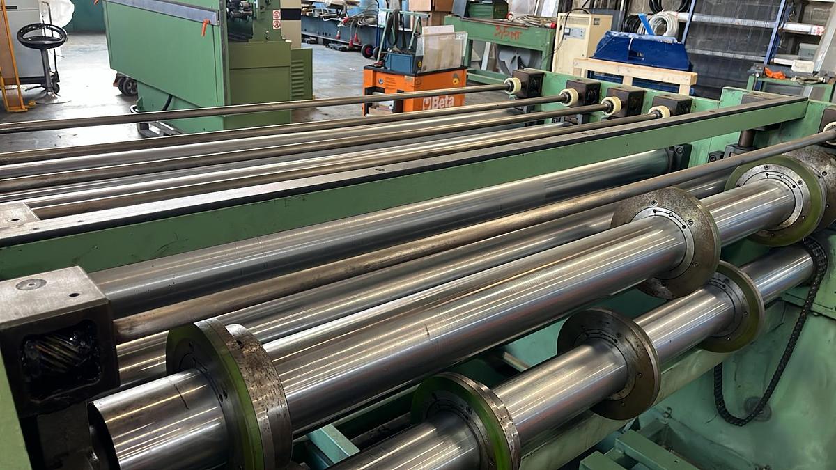 Used BELGIUS  1500x2mm Multi-Blanking Line #4921