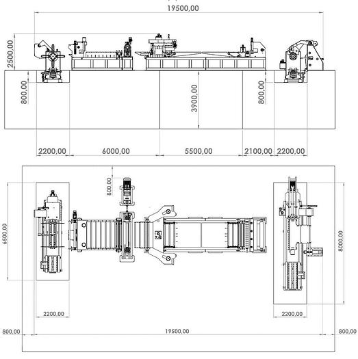 New F&P + Other 1500x2mm Simple Slitting Line #4905
