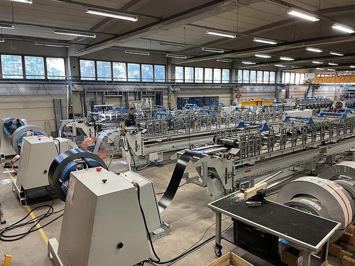 New F&P Production equipment for flashings, pipes, roofing elements...