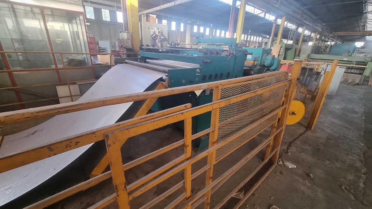 Used  BELGIUS 1500x1.5/2mm Multi-Blanking Line #4921