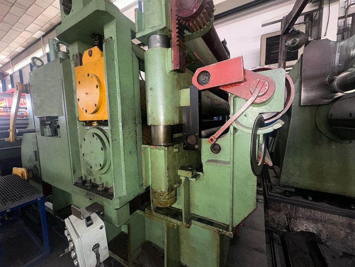 Used  F&P 1250mm x .2-1.8mm / 15ton Slitting Line for sale (Used)