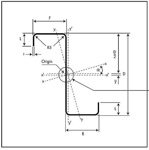 New F&P 450mm x 2.4mm Steel Purlin Line #0149