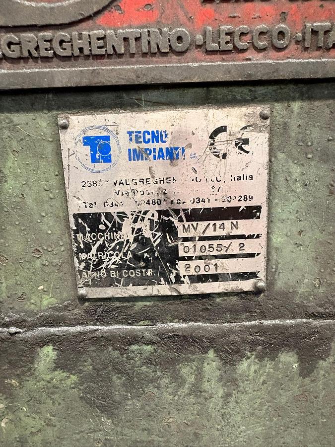 Used TECNOIMPIANTI MonoBlock Wire Drawing Line