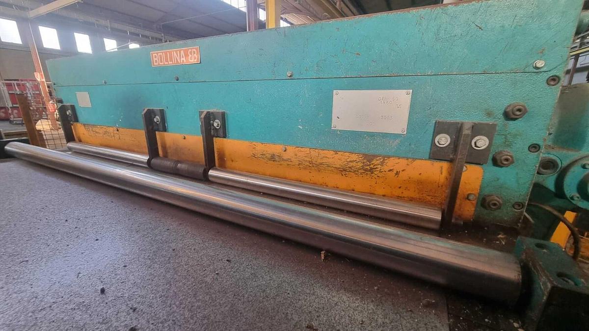 Used  BELGIUS 1500x1.5/2mm Multi-Blanking Line #4921