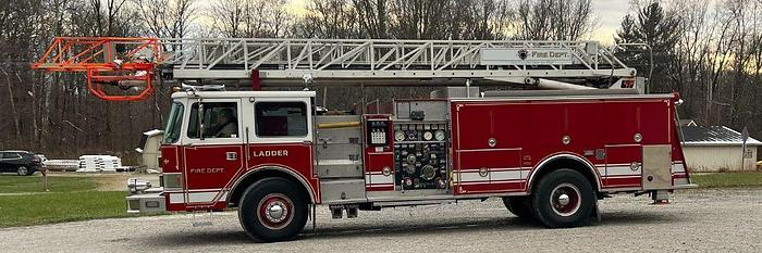 Used 1984 Pierce Arrow 75' Aqua Stix Body Arial Platform Ladder Truck