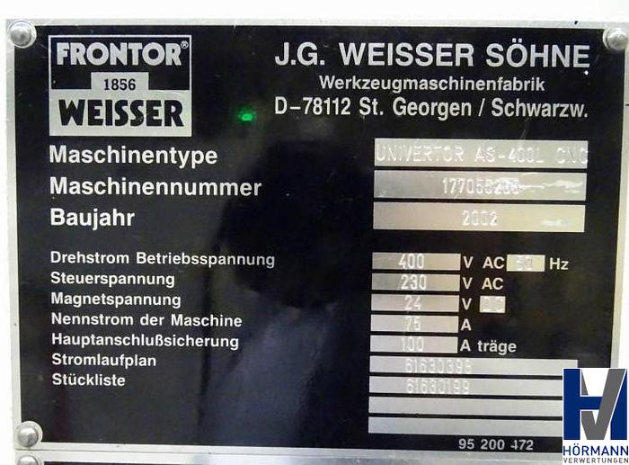 Gebraucht 2002 Weisser AS 400L