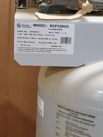 Used Chicago Pneumatic RCP338VS Air Compressor
