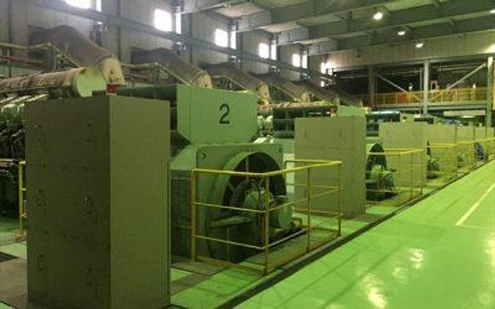 Used Mitsubishi 18KU30A engine with Toshiba generator 6280 KVA each, 50 MW power plant.