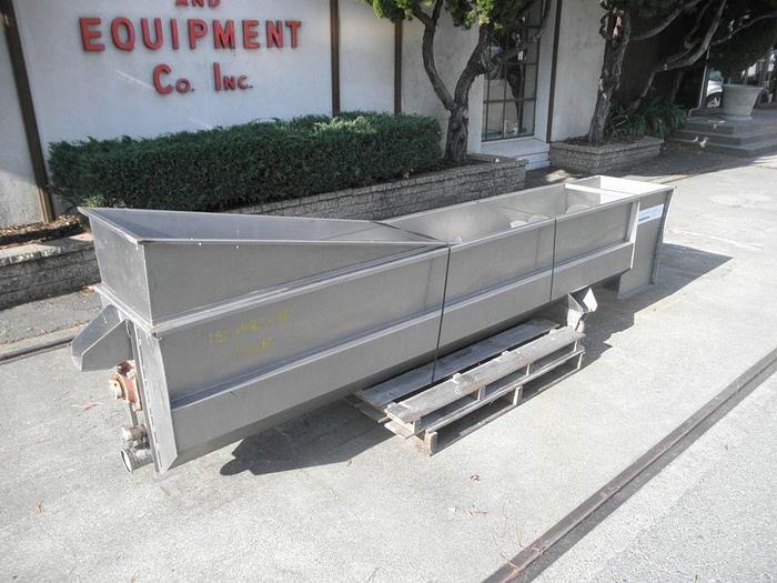 Used Conveyor, Screw, 18" X 120", S/st, Dewatering, 2 HP,Conveyor, Screw, 18" X 120", S/st, Dewatering, 2 HP, #S741499