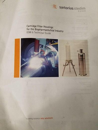 Alexion Sartorius Cartridge Filter Housing Medical Pharmaceutical