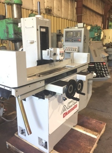 Used 6" x 18" Okamoto ACC-618-DX3 Horizontal Surface Grinder,VS Cross Feed, IDF. 1996