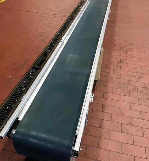 Gebraucht TRANSNORM Gurtförderer, Steigförderer, Förderband 7,18 Meter 1100