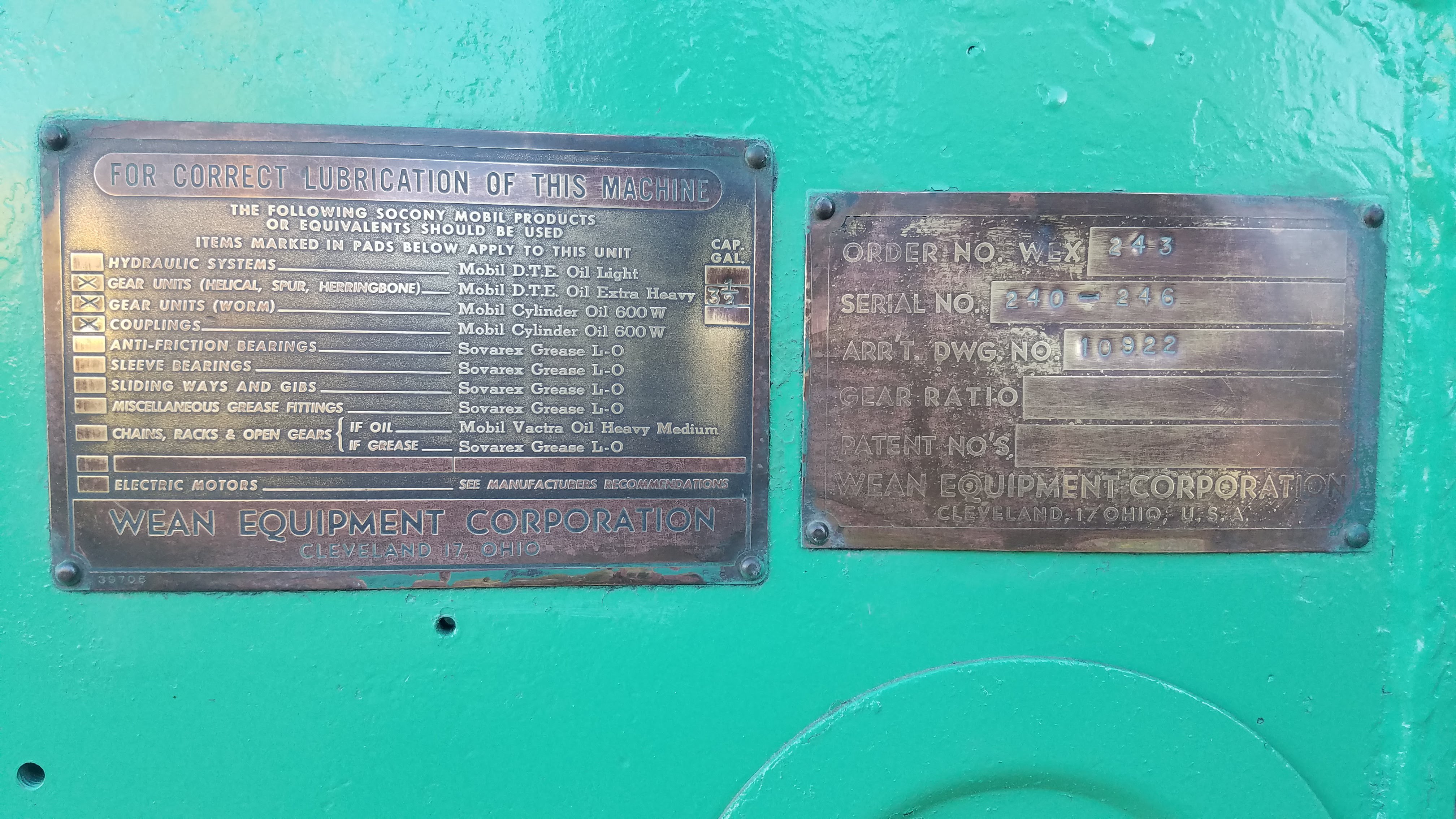 Used 56" Wean Stock Leveler/Straightener