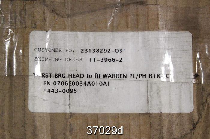 Unused Warren PL/PH Pump Thrust Bearing Head, Rotor Size 2, 706E0034A010A1 #37029