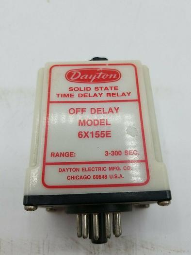 Used Dayton 6X155E Time Delay Relay Module