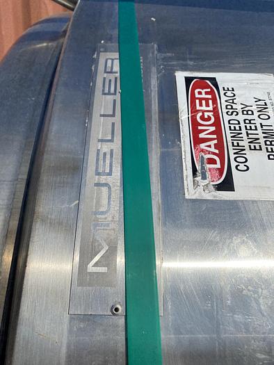 Used Paul Mueller 1000 Gallon Stainless Steel Jacketed Reactor w/ 5 HP Motor