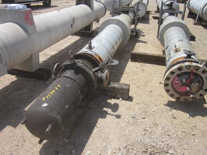 Used Used  Southern Heat Exchanger Corp. approximately 368 sq ft. horizontal 304L stainless steel shell and tube heat exchanger