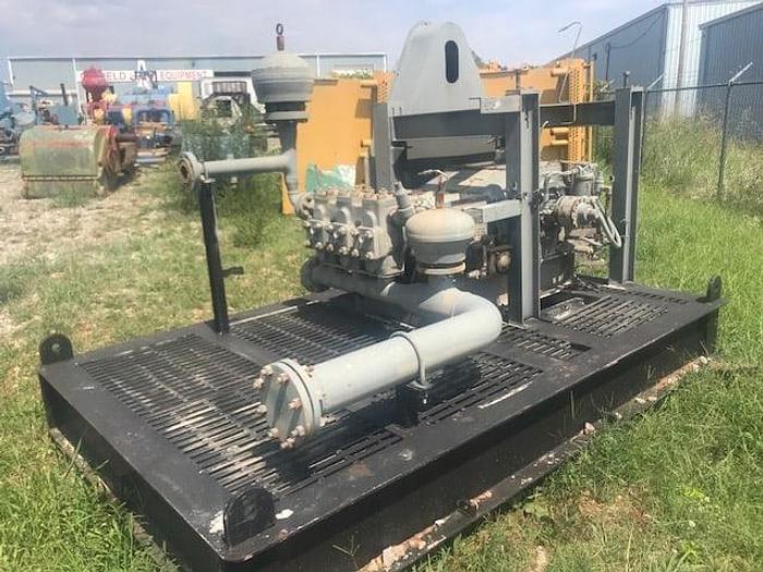 Used Rebuilt TEE Gardner Denver Triplex Off Shore Class 1 Div 2 Well Service Pump Package powered by 100 HP Electric Motor