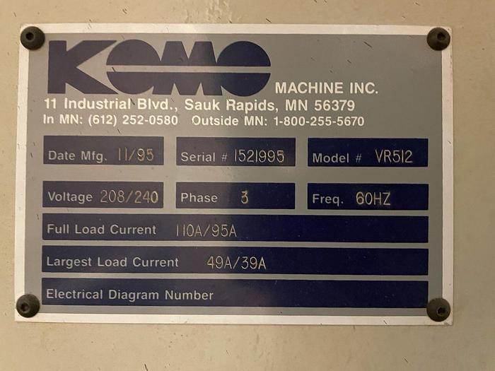 Used 1995 Komo CNC Router VR512