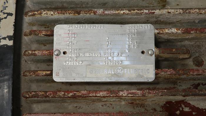 Used GENERAL ELECTRIC 5KS324BS204D20 40 HP A/C Motor #44445