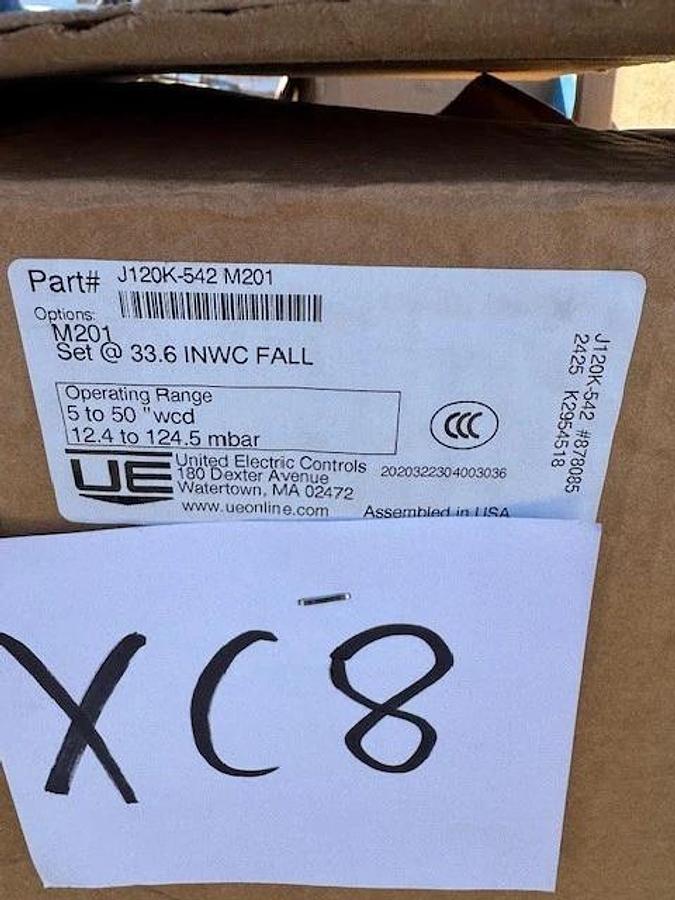 UNITED ELECTRIC TRANSMITTER XC8 MODEL J120K-542 M201 50-5" WCD