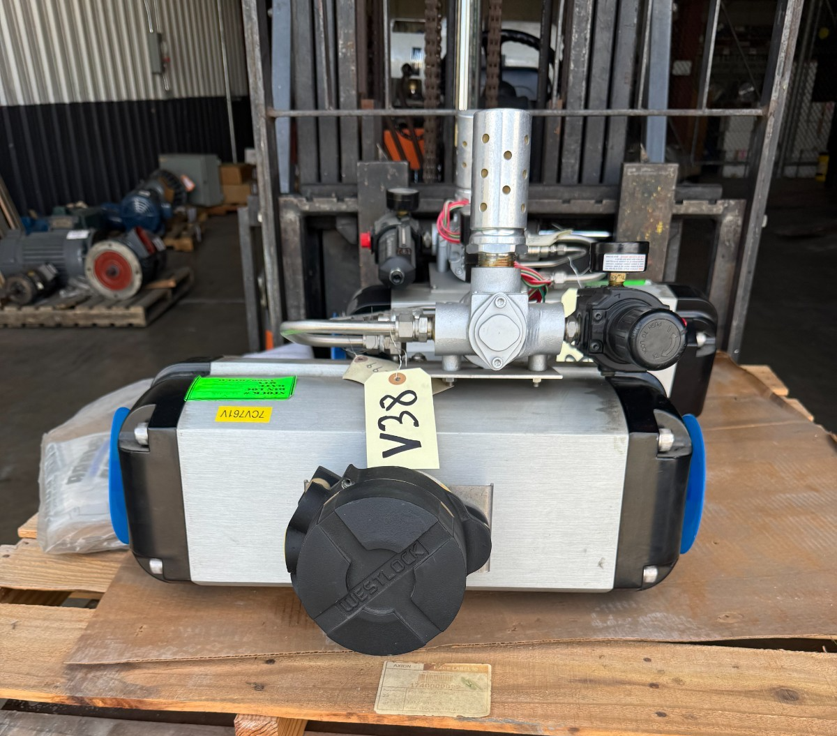 ARGUS 1" 600 THD FP BALL VALVE V38 MODEL FK79 SS BODY SS TRIM W ACTUATOR