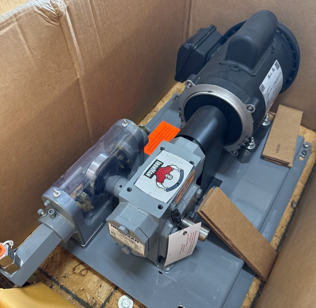 IRON MAN GEAR MOTOR W RELIEF VALVE 2XSA 2XSB MOD NH-T-821-50-D SP 50 TO 1 RATIO