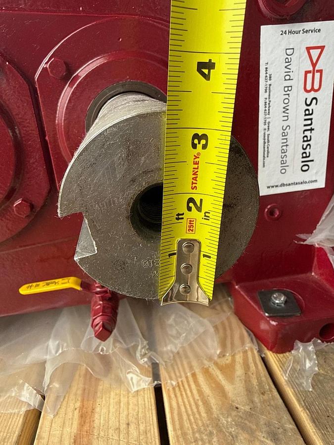 DB SANTASALO GEAR REDUCER 2XR MODEL 1KC225M F1-114598 RATIO 206 TO 1 78.3 KW